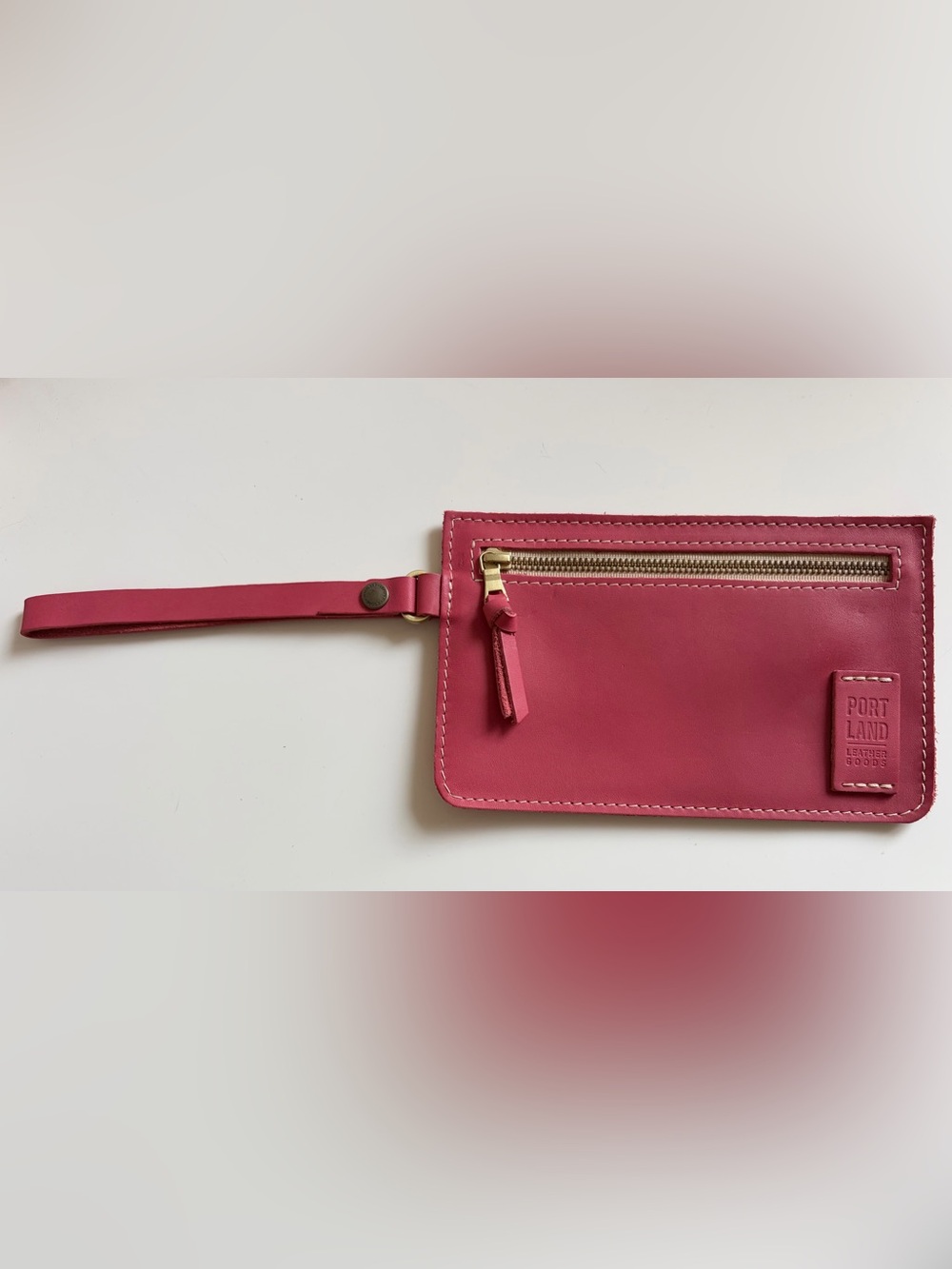 NWOT Portland Leather Goods Adriana Pouch in Tulip 🌷